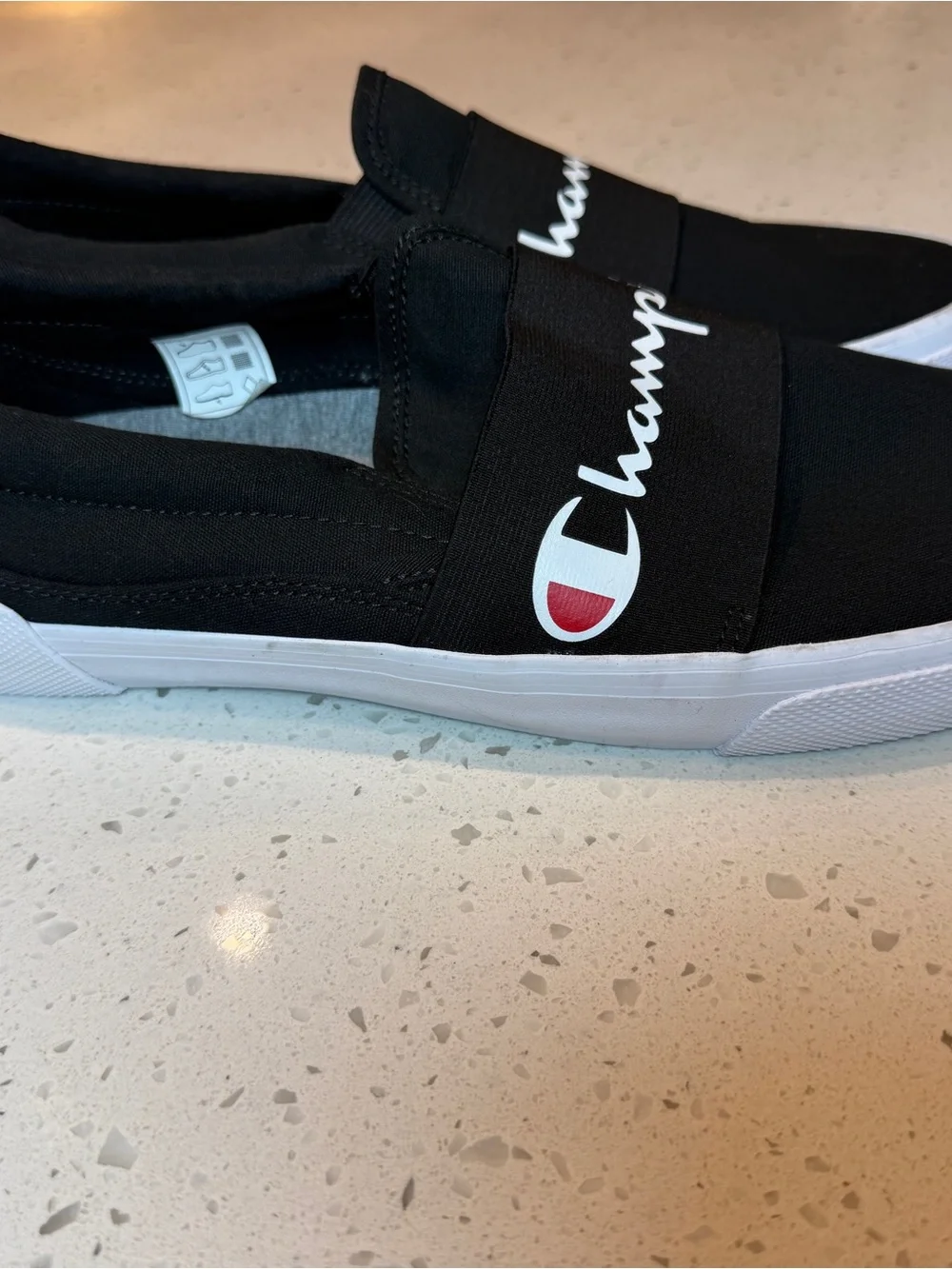 Champion Rally Mens’s Black Slip-On Sneakers